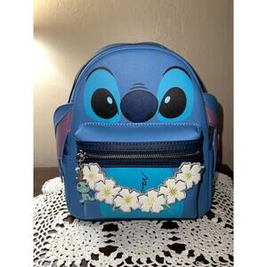 Loungefly Disney Lilo & Stitch Figural Stitch Lei Mini Backpack